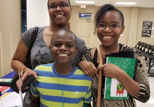 2018 Summer Closing Ceremony at Mt Mercy University, Karima Brown with her mom & brother