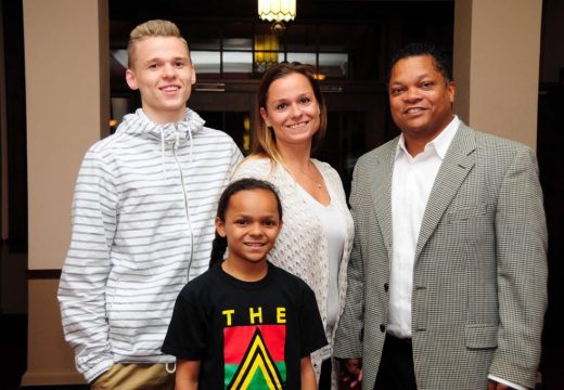 10th Annual Tribute (2016) at Scottish Rite Temple. Karli O'Bannon, Al O'Bannon (ASPS Board Member) & Family.