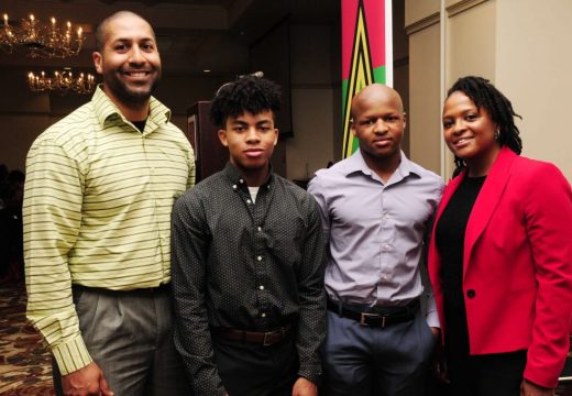 12th Annual Tribute (2018) at Ntl Czech Museum. Corey, Sire, Aiden, and Kim Abram-Bryant (previously an ASPS Board Member).