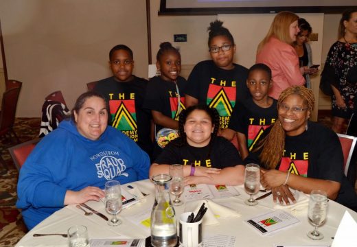 11th Annual Tribute (2017), Scottish Rite Temple, The Academy Expansion Students, Parent supporter, and Charrisse Cox (ASPS Expansion Director)