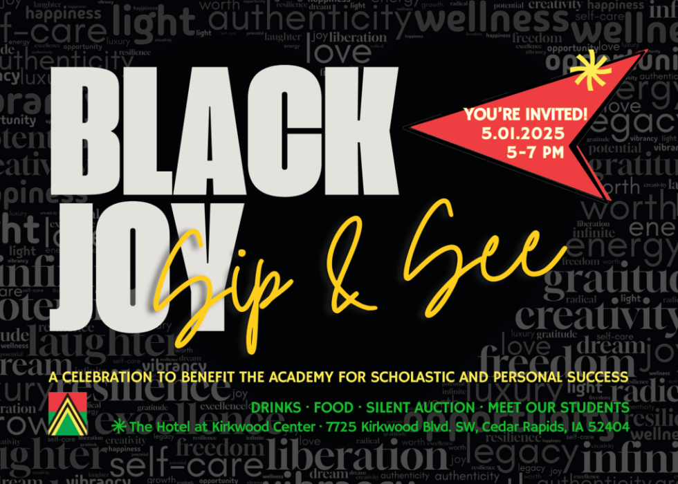 Black Joy S&S Invite front
